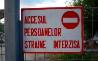 panou accesul interzisa